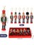 13CM Nutcracker Ahşap Asker Fındıkkıran, Fındıkkıran Asker Şekilli Kukla Noel Ahşap Dekoru Festival Noel Dekoru Yılbaşı Nodel Süsleri Hediyelik Eşya (6'lı Paket Model3, 13 Cm) 3
