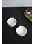 2 Adet Mat Seramik Kül Tablası Sade Yuvarlak Kül Tabağı Küllük 10 cm (Beyaz) 1