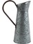 Galvanizli Metal Dekor, Rustik Çiftlik Evi, Sürahi, Gümüş 1
