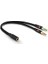 PM-1444 3.5mm Stereo Dişi x 2 Stereo Erkek Kulaklık Mikrofon Hoparlör Ayırıcı 20 cm Kablo 1