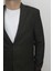 Fistan Store Erkek Haki Yeşil Düz Spor Kesim Normal Kalıp Çift Düğme Çift Yırtmaçlı Blazer Ceket 3