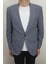 Fistan Store Erkek Lacivert Italyan Kesim Dar Kalıp Tek Düğme Çift Yırtmaçlı Blazer Ceket 2