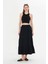 Kadın Uzun Dökümlü Boho Beli Lastikli Pamuklu Etek 1