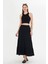 Kadın Uzun Dökümlü Boho Beli Lastikli Pamuklu Etek 2