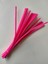 100'LÜ Koyu Pembe Renkli Şönil, Eğitici Şönil Seti, Tüylü Tel, 30 cm 6mm 4