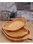 Homearths 3'lü Örme Oval Rattan Tepsi Seti 1