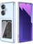 Oppo Reno 11F Kılıf Darbe Emici Köşe Korumalı Kartlıklı Cüzdanlı Silikon Kapak - Şeffaf 1