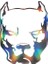 Hologram Köpek1 Model Sticker – Işık Vurunca Renk Değiştirir – Modifiye Dekarasyon Sticker Araç % Kask Uyumlu,düz ve Prüszsüz Yüzeyler Için(Meristeed) 2