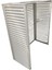 Klima Motoru Gizleme Kafesi 110X56X85 cm (H) Ral 9003 Beyaz Panjur Medıum Model 3
