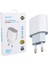 Weko WK-26524 Beyaz Pd 20 Watt iPhone Type-C Hızlı Şarj Başlığı 1