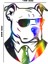 Hologram Köpek3 Model Sticker – Işık Vurunca Renk Değiştirir – Modifiye Dekarasyon Sticker Araç % Kask Uyumlu,düz ve Prüszsüz Yüzeyler Için(Meristeed) 1