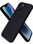 Apple iPhone 14 Plus Kılıf 6.7 ile Uyumlu, Ince Sıvı Silikon 3 Katmanlı Tam Kaplamalı Yumuşak Jel Kauçuk Kılıf Kapak, (Siyah, 6.7 Inç) 1