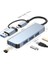 USB Çoğaltıcı Dönüştürücü 2 In 1 Adaptör 4 Port Type C USB 3.0 Hub For Mac Book Pro Air Otg USB 3.0 Adapter Type-C Çevirici USB Hub - ( Hızlı) 2