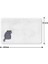 Sevimli Tasarımlı Mikrofiber Banyo Paspası, Kaymaz Taban, Makinede Yıkanabilir (69_BPSM, 2'li Takım 40X60_50X80) 3