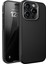 iPhone 15 Pro Max Için Fiber Karbon Arka Tasarımlı Metal Tuşlu ve Lens Çerçeveli Saramayan ve Çizilmeyen Güçlü Darbe Emici Premium Silikon Kılıf (Siyah, 15 Pro Max) 1