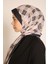 Akel Pudra Geometrik Desenli Şal – Soft Renklerle Modern Tarz 3