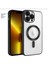 Aks iphone 14 Pro Için Kablosuz Şarj ile Uyumlu, Kamera Lens Korumalı Lazer Kılıf Siyah 2