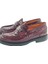 420525LY3211 Erkek Günlük Loafer Tokalı Bordo Kroko 1