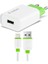 SC011B 1.1A Iphone 5/6/7/8/x Comfort Seyahat ŞARJI+2A USB Kablo 1