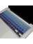 Macbook Air Pro Klavye Koruyucu (Türkçe Q) Ombre (Eski USB Li Model 2008/2017 Yılı) ile Uyumlu Lacivert Mavi 2