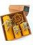 Balmumu Mum Dekoratif Hediye Kutusu 4 Lü Set Doğal Petek Beeswax Candle Açmış Gül (Yeşil Krem Süslemeli Açmış Gül) 1