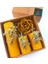 Balmumu Mum Dekoratif Hediye Kutusu 4 Lü Set Doğal Petek Beeswax Candle Açmış Gül (Yeşil Krem Süslemeli Açmış Gül) 3