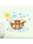 Kids Winhappyhome Hayvan Boat Duvar Sanatı Çocuklar Için Çıkartma Oda Kreş Arkaplan Çıkarılabilir Dekor Çıkartmalar 3