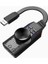Plus Px-Gs3 Plextone Gs3 Mark Iı Sanal Gaming 7.1 Kanal USB Ses Kartı, Gaming Ses Kartı Pubg ve Lol Ses Efektleri Dahil, Mikrofon ve 3.5mm Çift Kulaklık Ses Jakı Stereo Ses Kartı Dönüştürücü 1