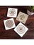 Yaşam Çiçeği, Sri Yantra, Hayat Ağacı Taş Bardak Altlığı Seti - 4 Parça - Dekoratif, Rustik Mutfak Aksesuarı, 10 x 10 cm , Kaydırmaz Tabanlı, Şık ve Dayanıklı SC104 1