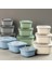Home 3'lü Microline Saklama Kabı Seti, 600-1100-1800 Ml, Hava Tahliye Kapağı ile Mikrodalgada Kapağı Kapalı Isıtma, Vakumlu, Sızdırmaz, Bpa Free, Silikon Kapaklı,gıda Saklama Pp (Mavi) 3