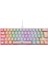 Majesty 62 Tuşlu Rgb Mini Gaming Oyuncu Mekanik Klavye Red Switch Pembe 2