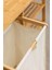 Bambu 3 Raflı 1 Bölmeli Kirli Sepetli Banyo Düzenleyici Çamaşır Sepeti Organizer DB-0008 3