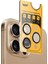 Labs iPhone 16 Pro Max / 16 Pro ile Uyumlu Titanyum 9h Lens Koruyucu (Gold Brown) 1