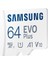 Evo Plus 64GB Sdxc U1 Sınıf 10 A1 130MB/S Micro Sd Bellek Kartı Adaptörlü 2021 Sürümü (MB-MC64KA/EU) 3