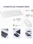 KW203 Kablosuz Türkçe Q Klavye & Mouse Set - Qwerty Türkçe Dizilim Klavye, 1600DPI Optik Fare, Win/mac Uyumlu, Sıvı Dökülmesine Dayanıklı, Tam Boyutlu Türkçe Q Klavye Mouse Seti Beyaz 3