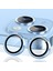 Trend iPhone 15 / iPhone 15 Plus Kamera Camı Lens Koruyucu Halka Set - Light Blue 1