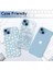Trend iPhone 15 / iPhone 15 Plus Kamera Camı Lens Koruyucu Halka Set - Light Blue 2