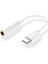 Type-C (Usb C) To 3.5mm Aux Dönüştürücü Adaptör Kulaklık Dönüştürücü Beyaz 3
