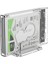 USB 3.0 Micro B Dikey Standlı 2.5 In. Sata SSD Hard Disk Kutusu Şeffaf 3