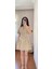 Kadın Bej Premium Kumaş Zr Model Keten Karışımlı Poplin Kemerli Yazlık Elbise 5