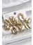 316 Çelik Gold Renk Işlemeli Yaprak Model Kadın Küpe 1