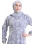 Kolu Lastikli Desenli Elbise 2046-05 Lacivert 4