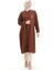 Keten Uzun Boylu Tunik 992005-02 Kahverengi 2