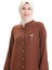 Keten Uzun Boylu Tunik 992005-02 Kahverengi 4