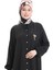 Keten Uzun Boylu Tunik 992005-01 Siyah 4