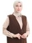 Jakarli Düğmeli Yelek 994730-03 Kahverengi 4