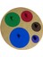 Montessori Doğal Ahşap Renkli Disk Oyun Seti - Eğitici ve Eğlenceli 1
