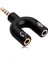 4456 Kulaklık Mikrofon Çoklayıcı 3.5mm Switch Splitter Adaptör 1