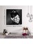 - Dekoratif Baskı Illüstrasyon Vlack White Woman Face Kanvas Tablo 1