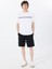 Siyah Erkek Loose Fit Desenli Sweat Şort M5GD10KCN01JBLK Clovıs Shorts 1